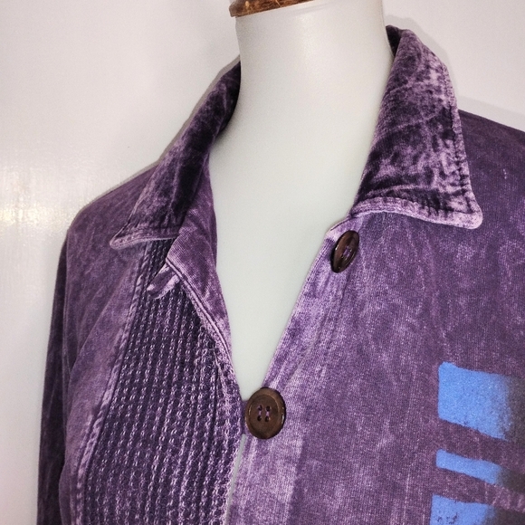 HAND PRINTED SOFT JACKET - Picture 4 of 10